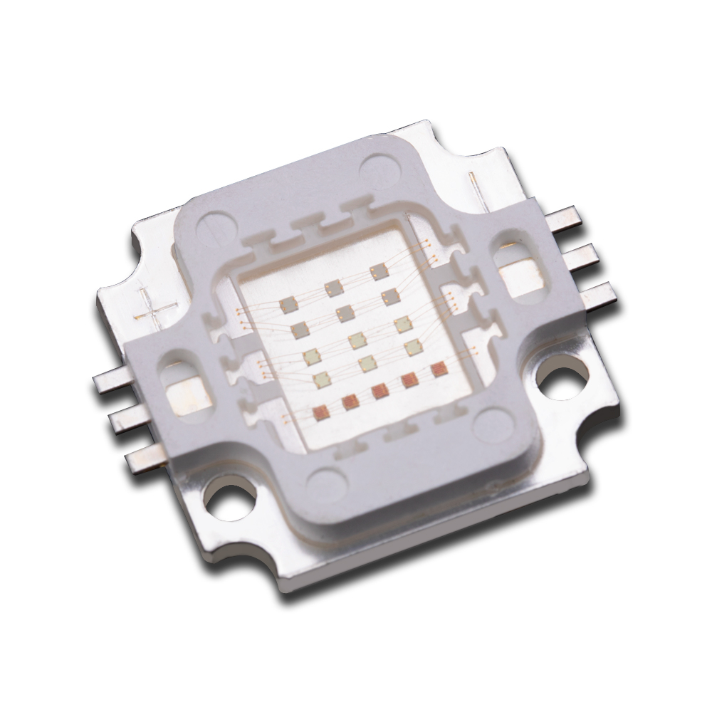 Luz de etapa RGB de alta potencia personalizada de 17W, Fuente de luz integrada a todo color de tres en un alto brillo en un alto brillo