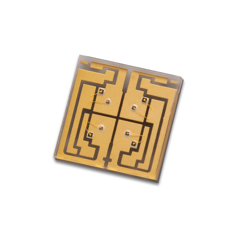 Soporte chapado en oro de cerámica de banda múltiple láser 5050 VCSEL para cuentas LED de belleza médica