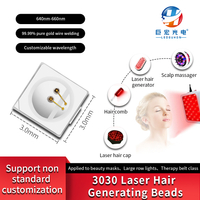 3030 láser 655 nm Generador de cabello Lámpara de cabello Bead de luz roja intensa