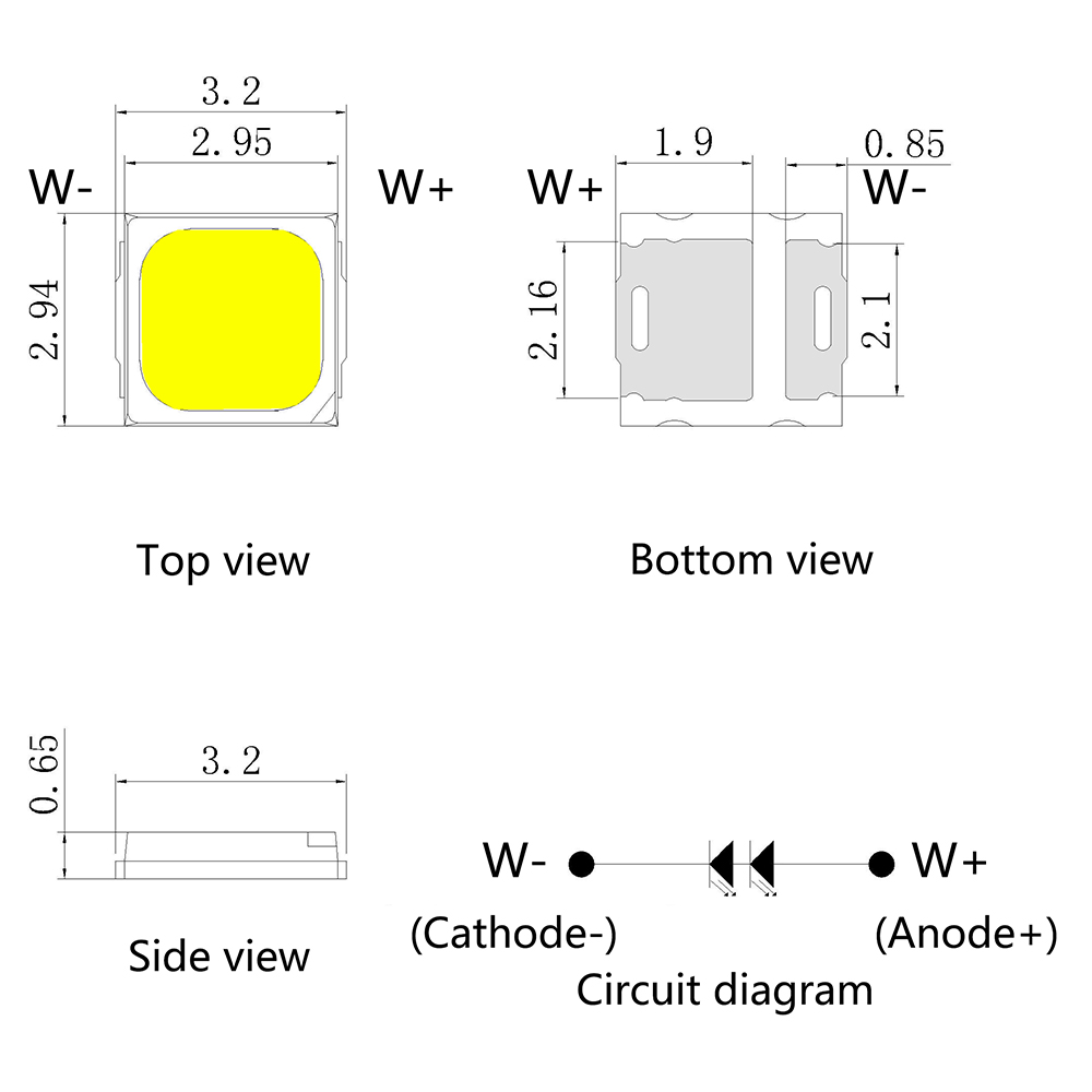 3030 Fuente de iluminación para plantas Cobertizo para plantas de alto voltaje de 5 V Cuentas LED de espectro completo de alta potencia dedicadas de 0,8 W