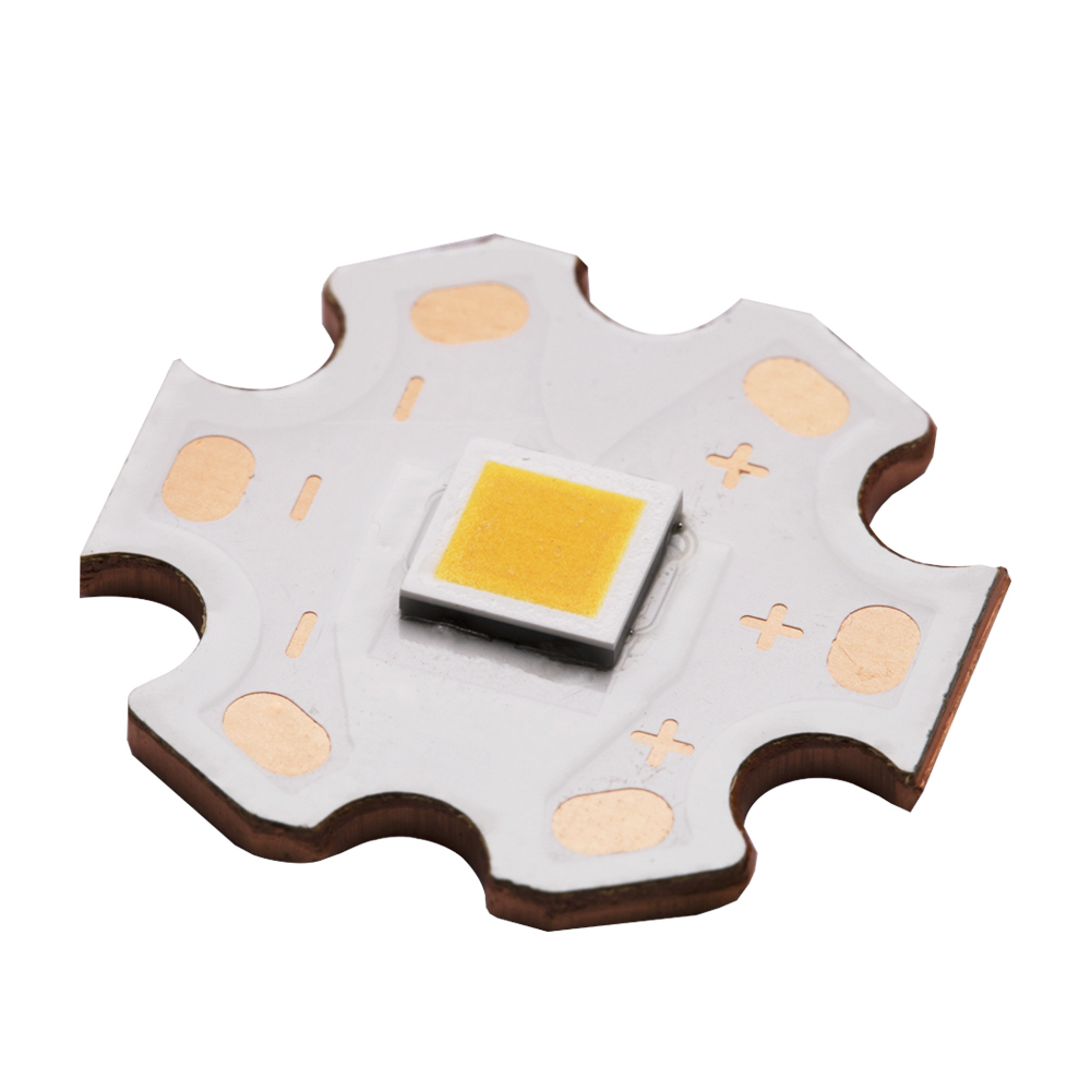 Cerámica 5050 Golden amarillo luz alta Voltaje de 12 V sustrato de cobre 20W Fuente de luz LED de alta potencia