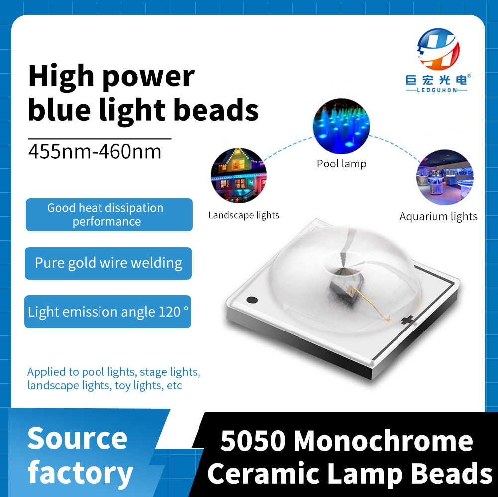 Ceramic 5050 Ball Head 150 grados 1 W Fuente de luz LED de color rojo de alta potencia de alta potencia