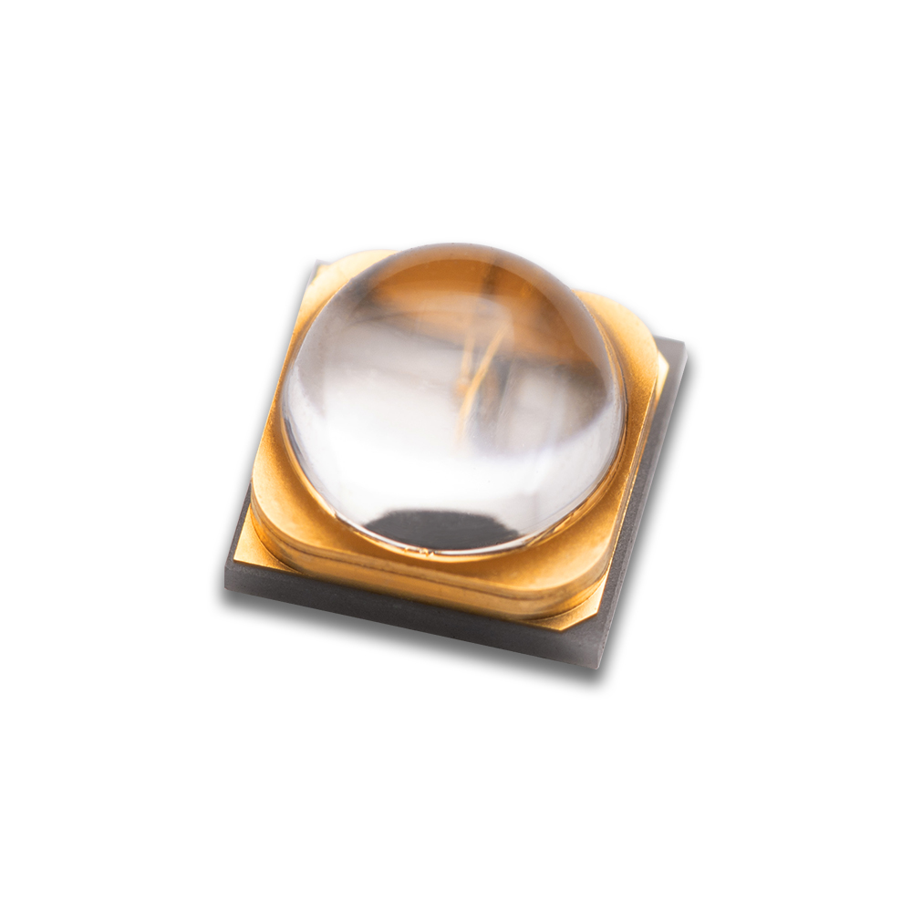 5050 cristal de cuarzo lente de 60° chip LED 365-425nm detección anti-falsificación fuente de luz LED de alta potencia
