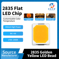 2835 luz amarilla dorada > 90 fuente de luz LED SMD de alta potencia y alto CRI
