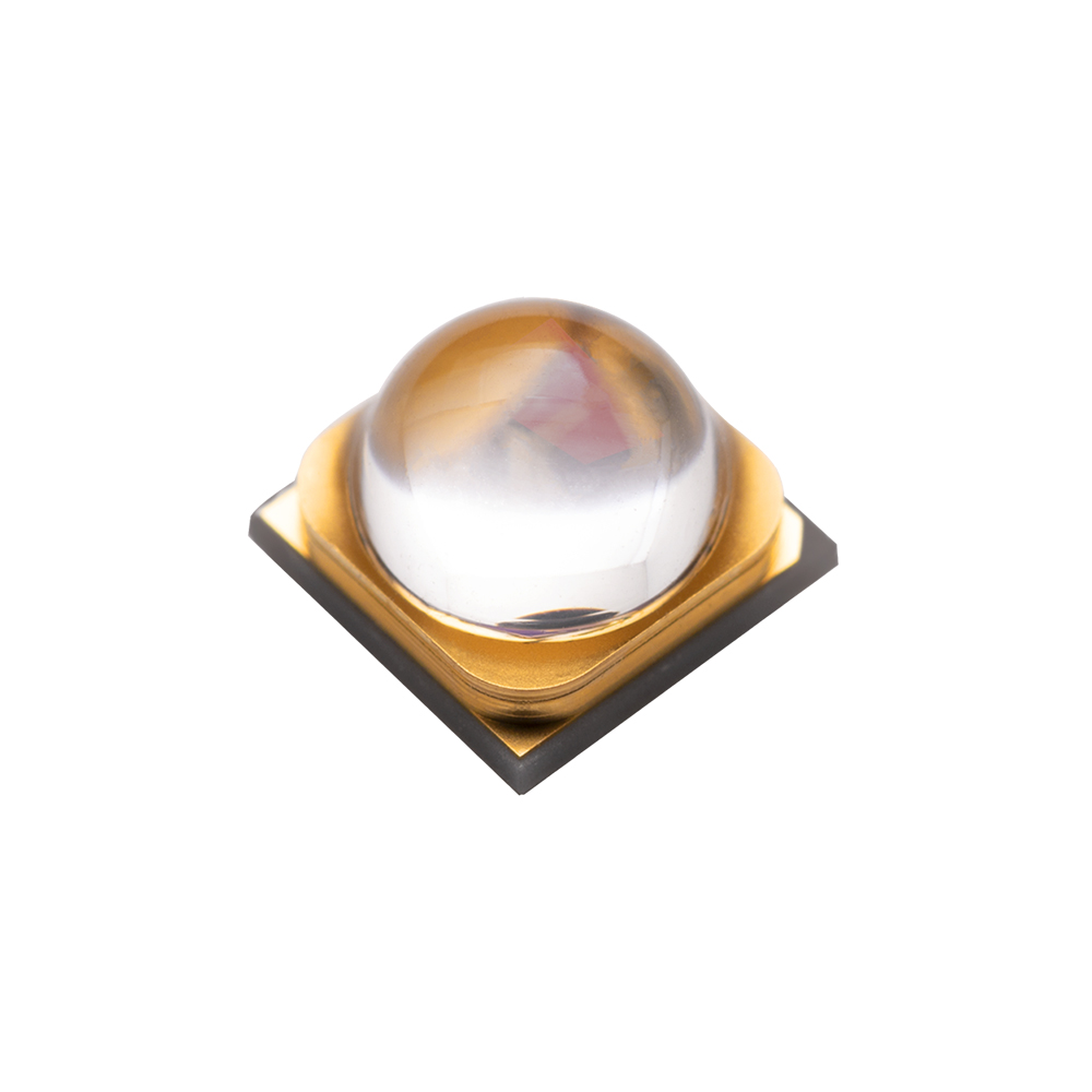 5050 cristal de cuarzo lente de 60° 680-685nm inspección visual industrial fuente de luz LED de alta potencia